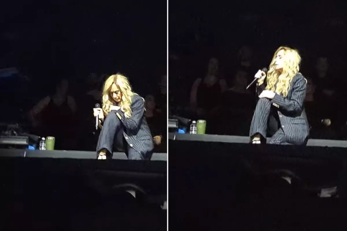 İstanbul’da sahne alan ünlü şarkıcı Lara Fabian sahnede korkuttu